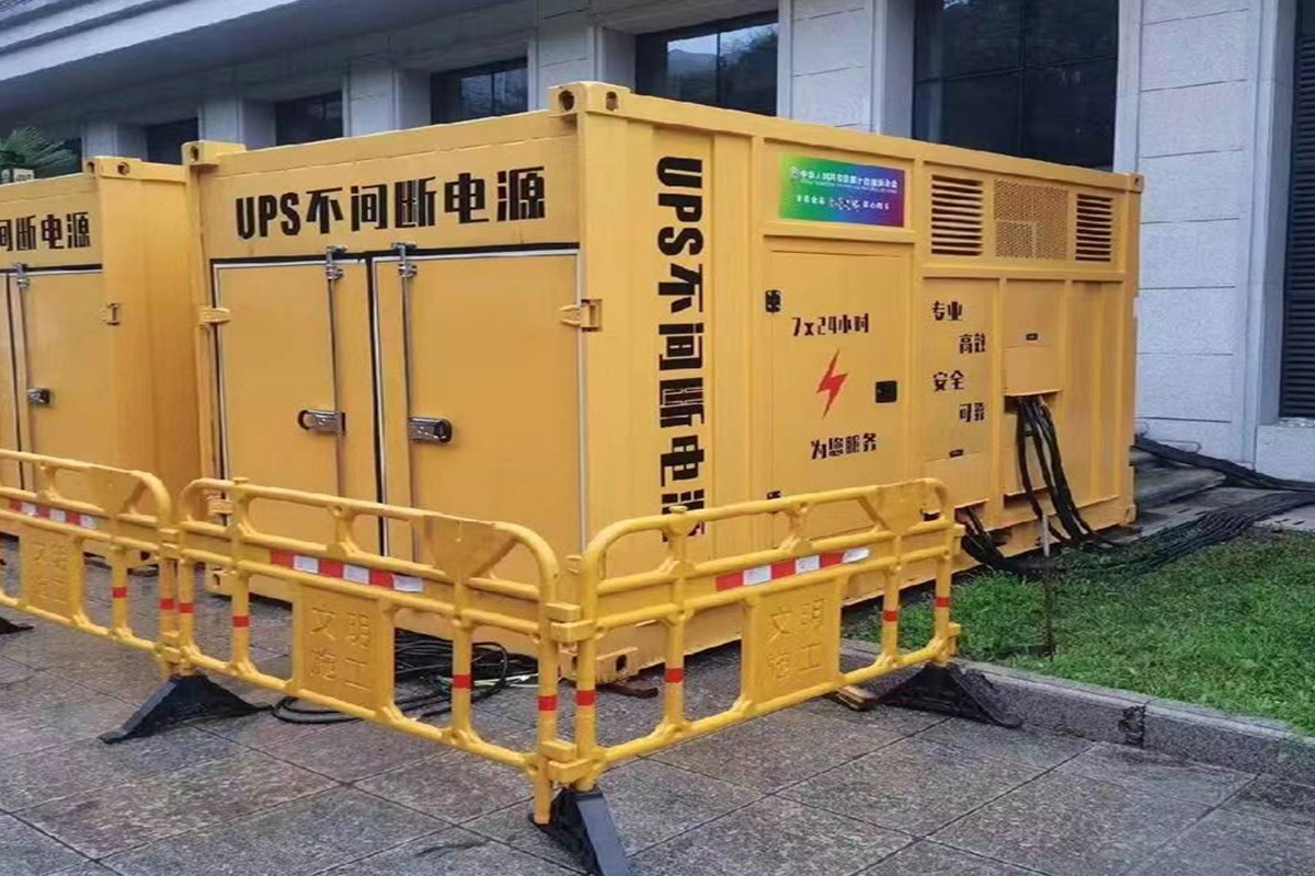 济源发电机租赁施工现场