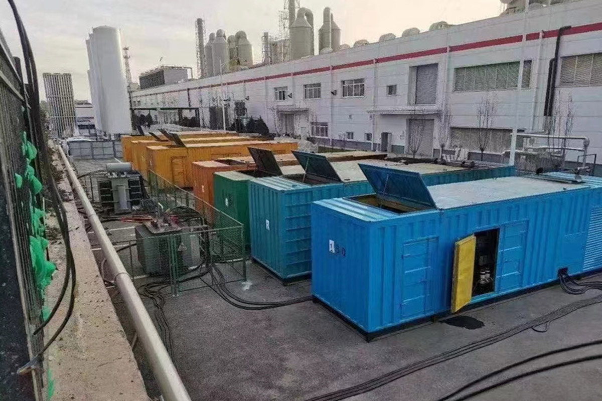 济源发电机租赁施工现场